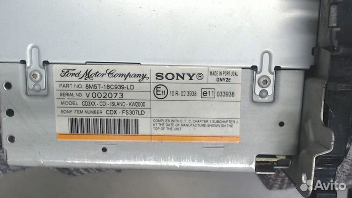 Магнитола Ford Fiesta, 2007