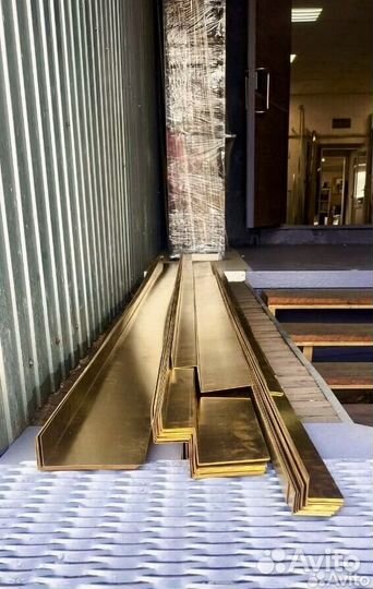 Полоса латунь полированная, вставка