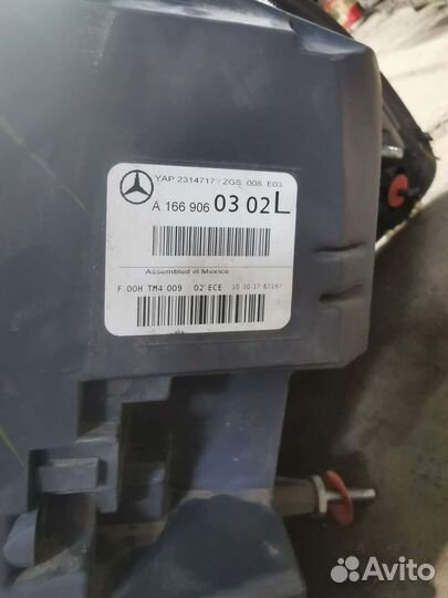 Фонарь задний левый mercedes ml166