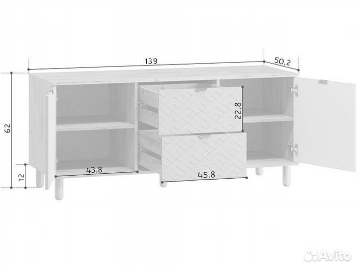 Тв-тумба Теджонс Art Grafit