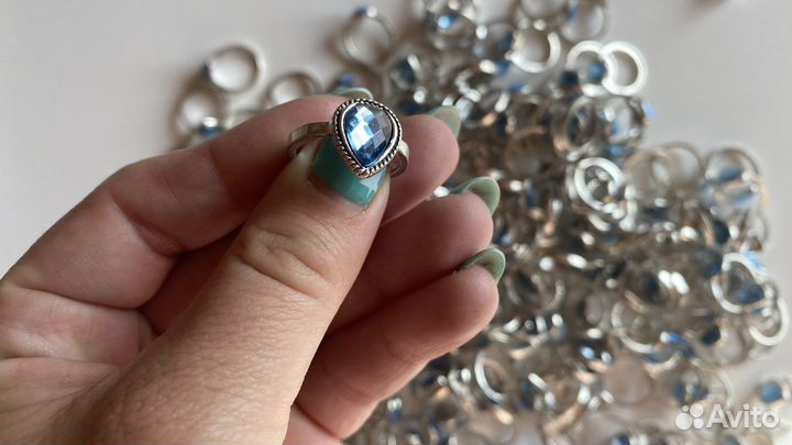 Кольца бижутерия пакетом