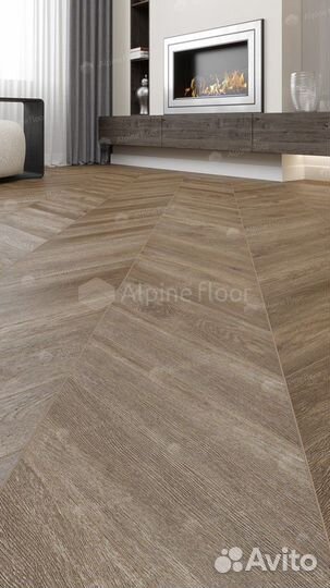 Каменно-полимерная плитка Alpine Floor Chevron Alp