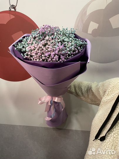 Букет Цветы Гипсофила Живые цветы