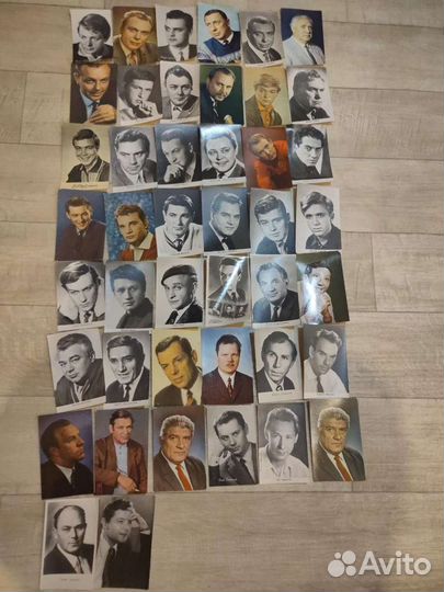 Карточки, фотонаборы артистов советского кино
