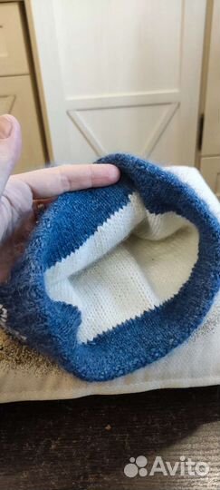 Шапка пух норки и кашемир