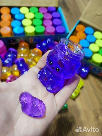 Слаймы с блёстками