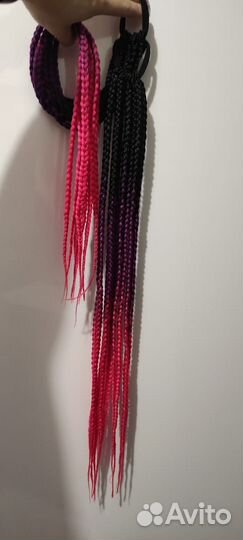 Афрохвост на резинке. Афро резинка