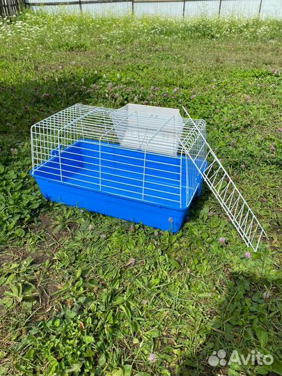 Клетка для кролика с сенодержателем