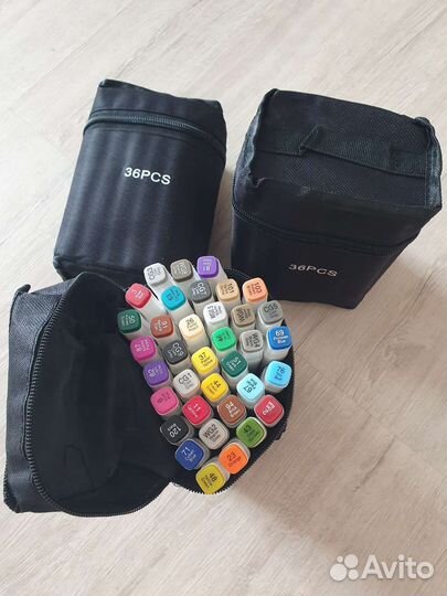 Фломастеры для скетчинга новые 36 цветов