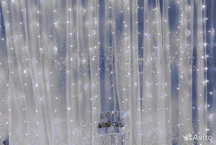 Гирлянда Занавес-Штора, Водопад