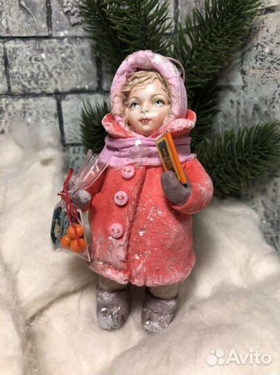 Ёлочные игрушки из ваты