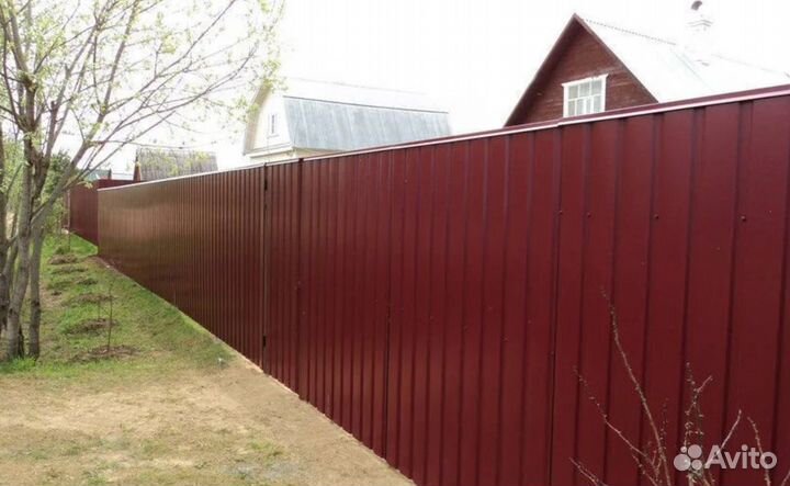 Откатные ворота металлические прочные