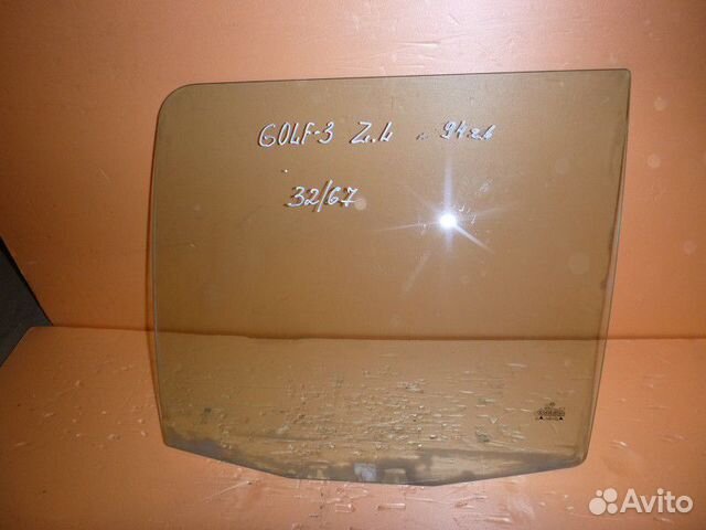 Стекло двери задней левой Volkswagen golf III/vent
