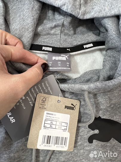 Толстовка унисекс Puma, XL