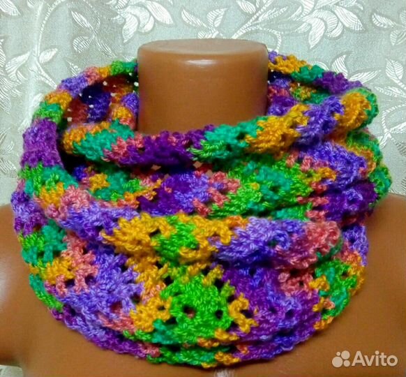 Шарф снуд труба вязание