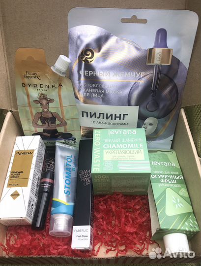 Glambox июль 2022, бьютибокс (beautybox), 8 шт