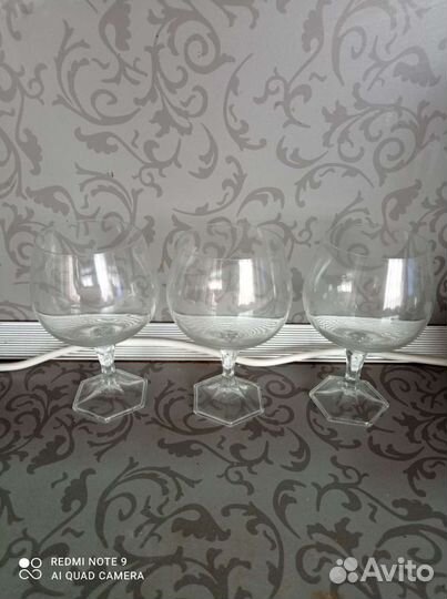 Бокалы СССР из тонкого стекла