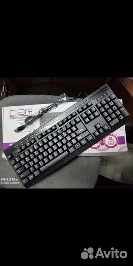 Клавиатура CBR KB-235H, 104+8доп.кл.,2 USB порта