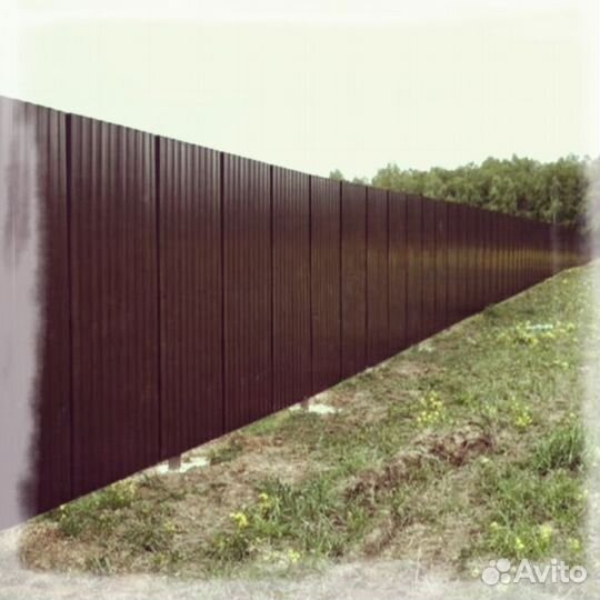 Забор из профнастила