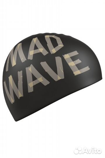 Шапочка для плавания mad wave силикон