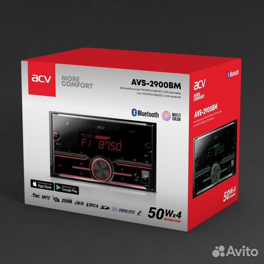 Автомагнитола ресивер ACV AVS-2900BM 2DIN BT