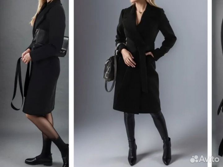 Пальто женское 40 42 черное