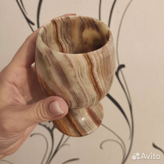 Набор бокалов из натурального оникса