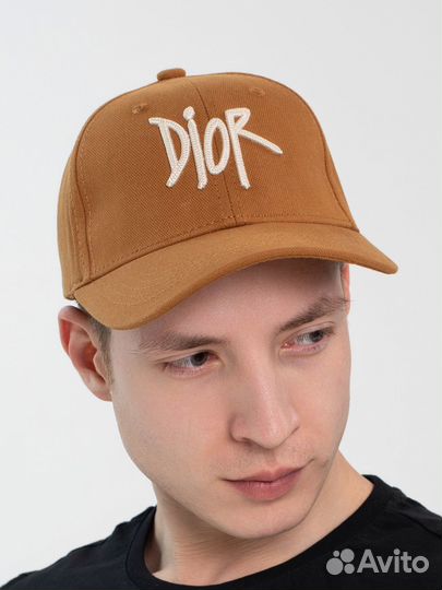 Кепка бейсболка Dior мужская коричневая