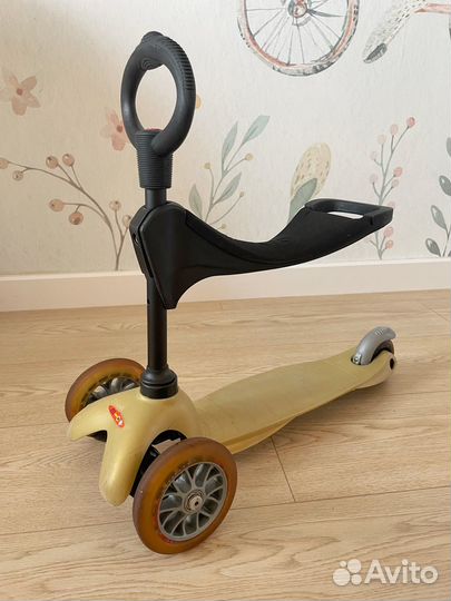 Самокат mini Micro 3 в 1 золотой