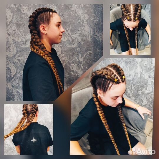 Афрокосы,афрохвост,боксёрские косы,брейды,водопад