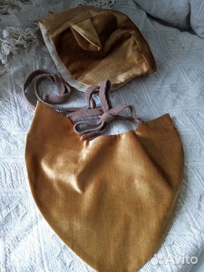 Чепчик Хомячок с нагрудничком