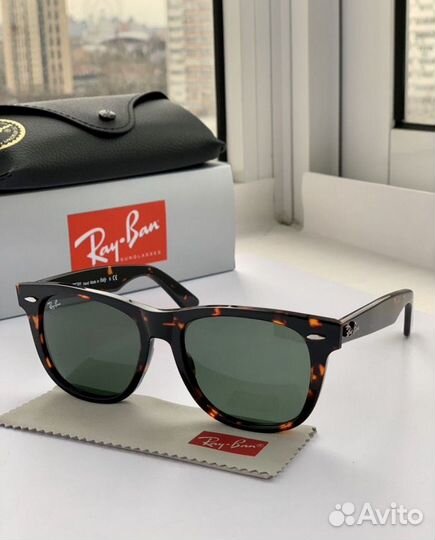 Очки ray ban wayfarer 54 зеленые