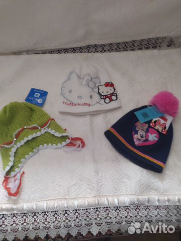 Детские шапочки для девочек весна-осень 52 Размер