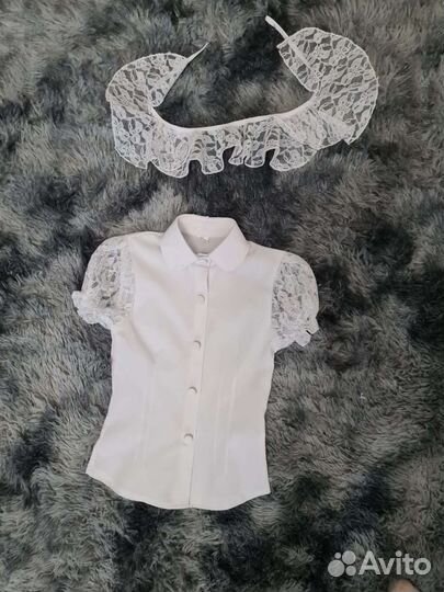 Блузка парадная для девочки 128размер