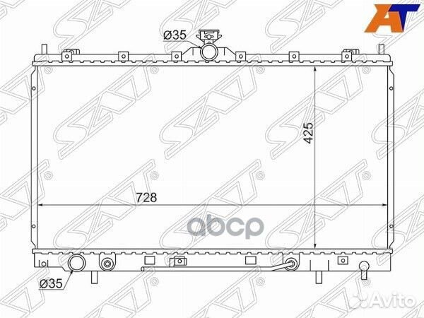 Радиатор Mitsubishi Grandis 03-09 MC0008-03 Sat