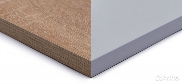 Тв-Тумба Сплит 140 Белый снег фасад, Сонома