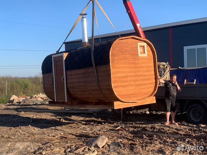 Баня бочка квадро в наличии