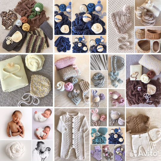 Коллекция реквизита ньюборн (всё новое)