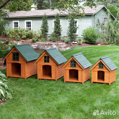 Теплая будка для собак