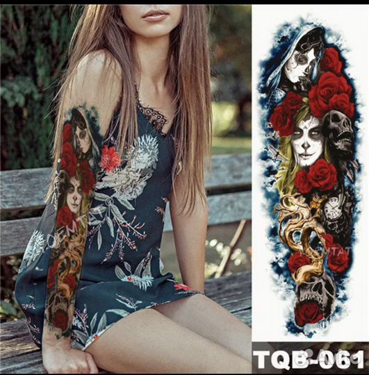 Воеменная тату за 3 минуты рукав