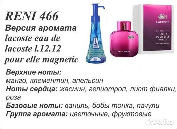 Наливная Парфюмерия Reni