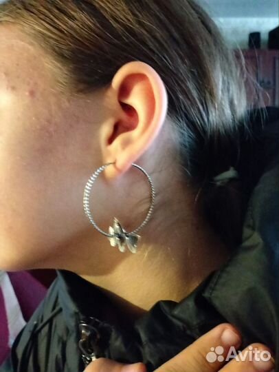 Серьги серебро 925