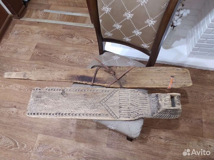 Прялка деревянная старинная, массив дерева