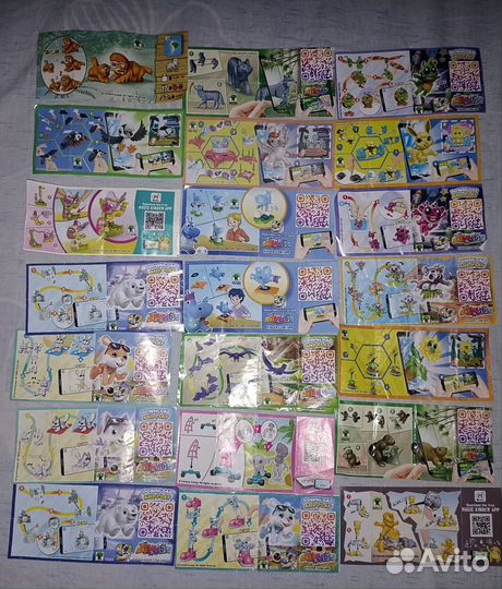 Вкладыши от киндер