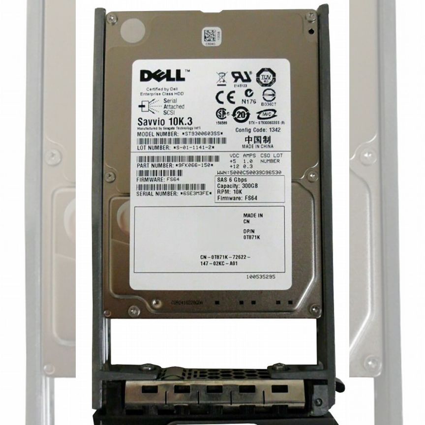 [T871K] Жесткий Диск Dell 300gb Sas 2,5 T871k