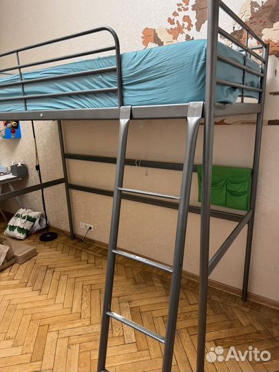 Кровать чердак IKEA 90х200