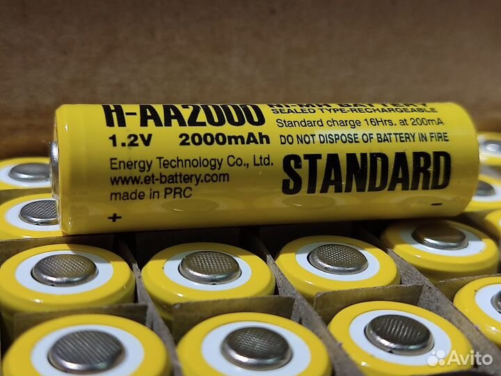 Аккумулятор AA 2000mAh 1,2V для сборок