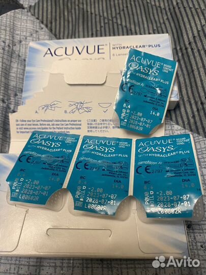 Линзы контактные acuvue oasys -2 двухнедельные