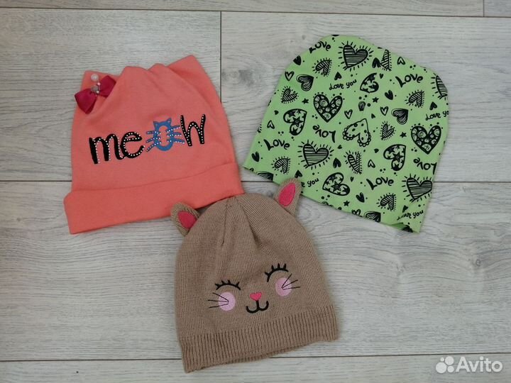 Шапки для девочки от 1,5 до 3 лет