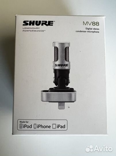 Shure mv88 цифровой конденсаторный стерео микрофон